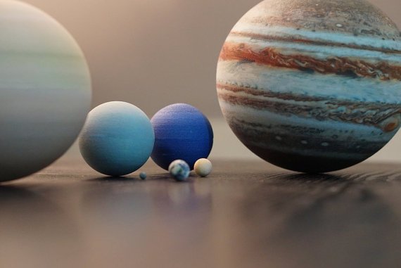O sistema solar impresso em 3D, para teres na tua secretária