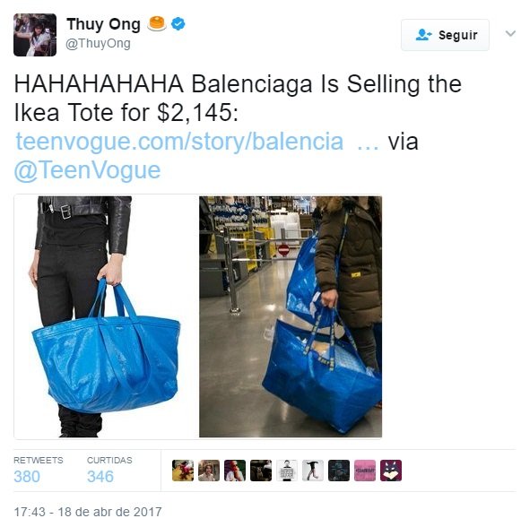 Ikea responde, com &#8220;preço competitivo&#8221;, à falta de originalidade da marca de luxo Balenciaga&#8230;