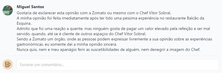 Chef Vitor Sobral processa cliente por critica feita ao seu &#8220;Crème brûlée&#8221; e restaurante