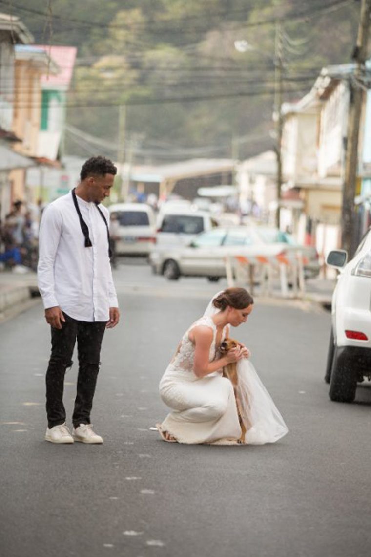 Estrela do futebol americano usa dinheiro do casamento para ajudar cães de rua