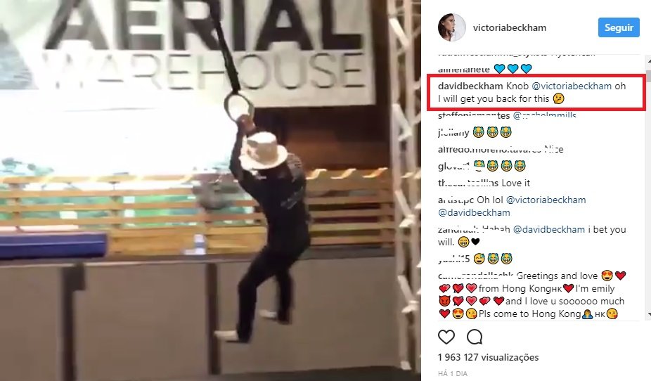 Victoria Beckham partilhou video a &#8220;gozar&#8221; com o marido, ele promete &#8220;vingar-se&#8221;
