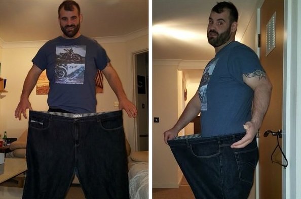 Descobriu traição da namorada, e isso motivou-o até perder 76 quilos em 18 meses
