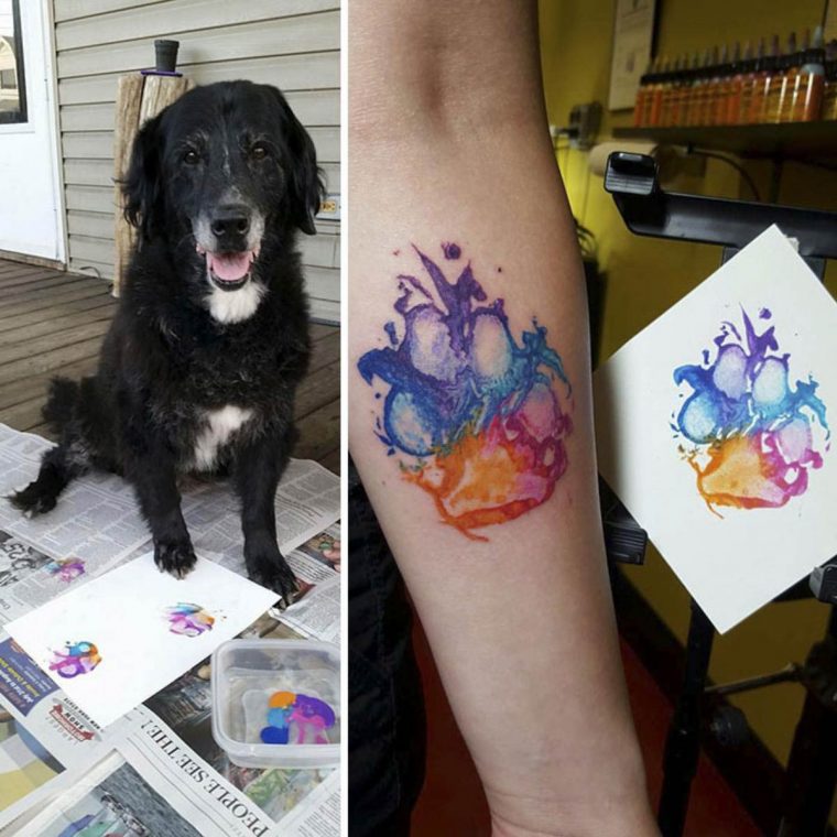 A patinha do teu cão pode ser a melhor tatuagem que podes fazer