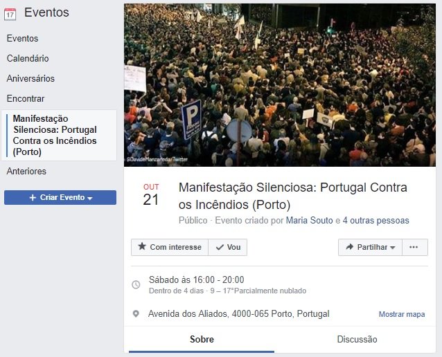 Rui Maria Pêgo organiza manifestação em Lisboa contra os incêndios
