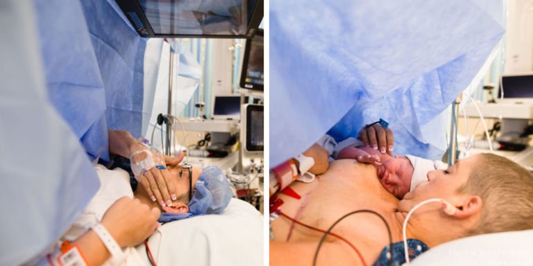 Mãe partilha fotos do parto para &#8220;dar esperança&#8221; às grávidas que lutam contra o cancro