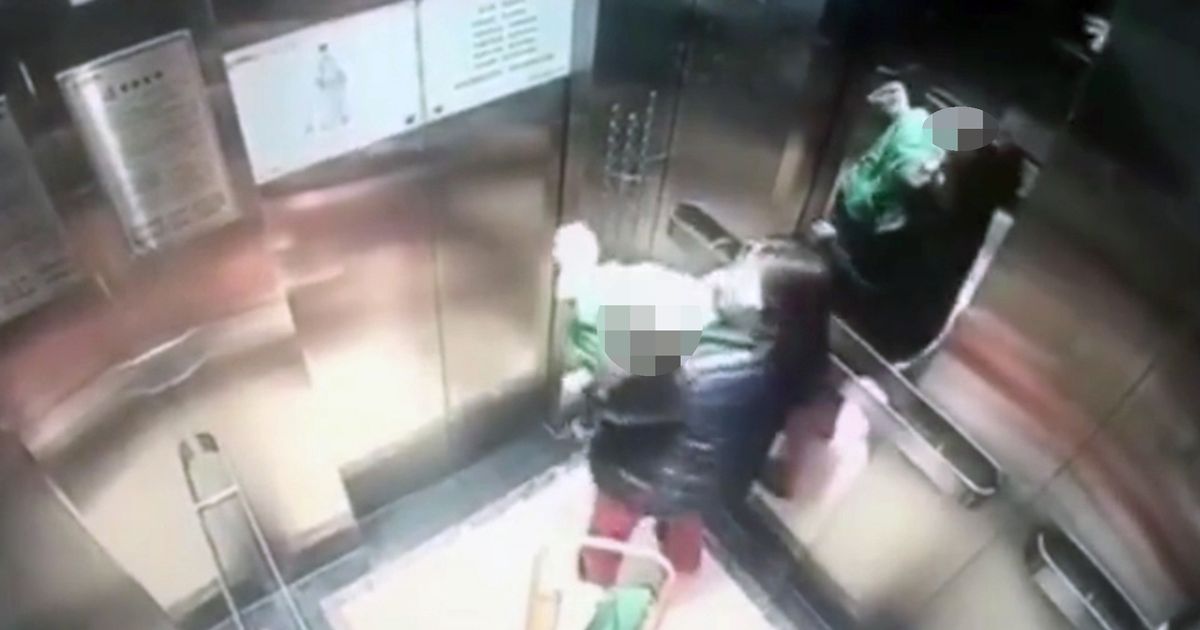 Ama filmada a bater em bebé no elevador depois de se despedir da mãe