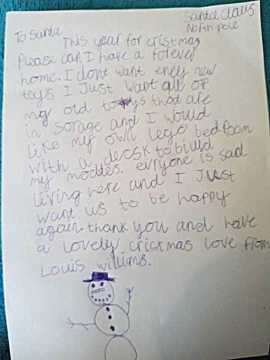 Menino de 9 anos escreve carta ao Pai Natal, e o pedido emociona qualquer um