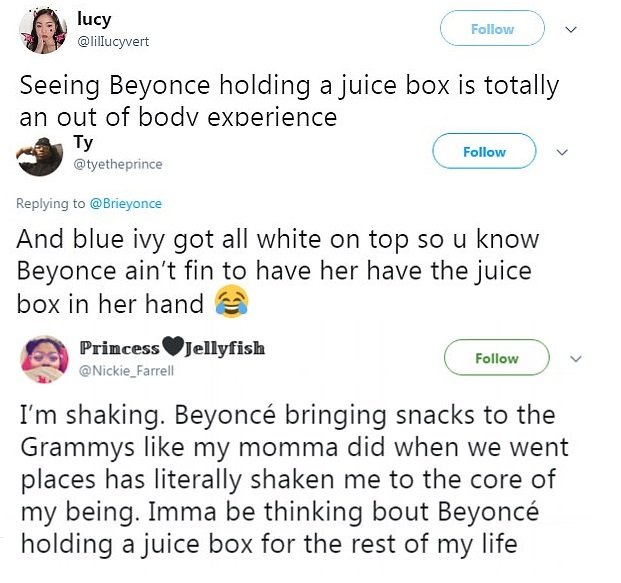 Beyoncé levou lanche para a filha comer durante a cerimónia, e a internet adorou&#8230;