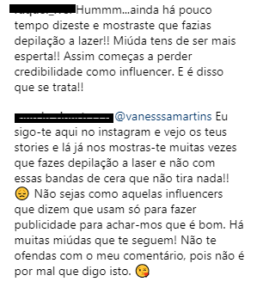 Vanessa Martins indignada com fãs: &#8220;Eu às vezes fico a pensar que vocês são perfeitas&#8230;&#8221;