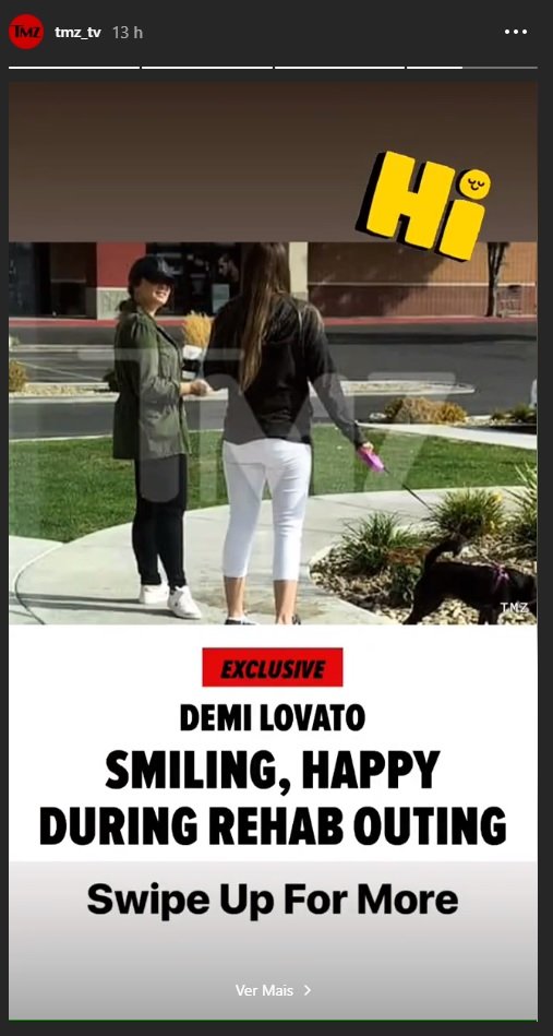 Demi Lovato vista em público pela primeira vez desde o internamento