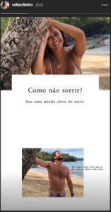 Sofia Ribeiro partilha nova foto do namorado e confessa: &#8220;Sou uma miúda cheia de sorte&#8230;&#8221;