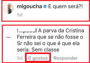 Manuel Luís Goucha põe &#8220;gosto&#8221; em comentário ofensivo a Cristina Ferreira