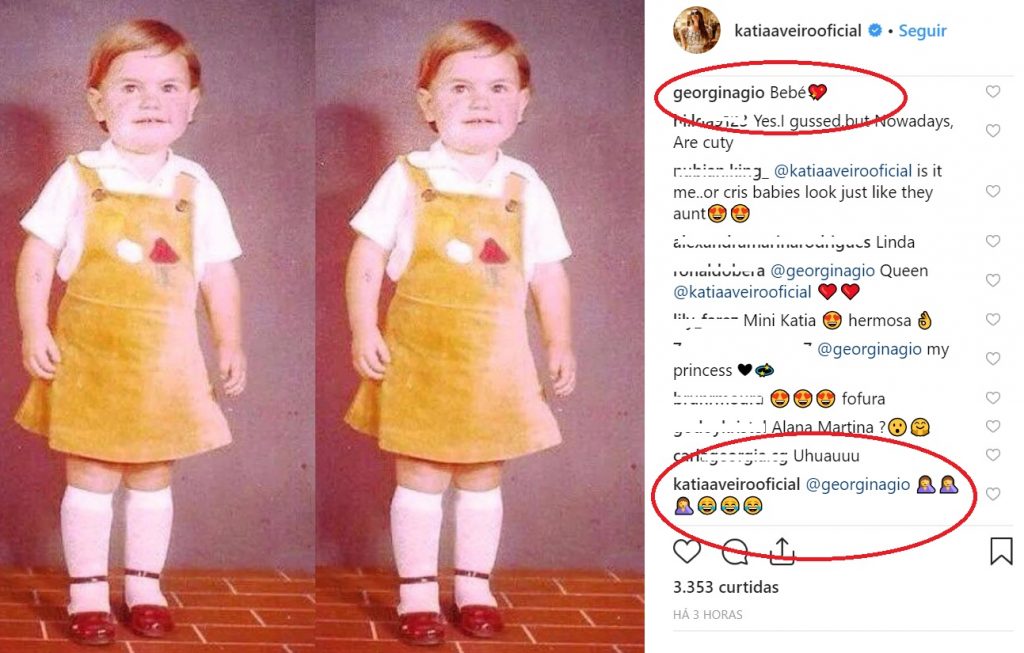 Georgina e Kátia Aveiro trocam elogios nas redes sociais, e acabam com rumores de zangas na família