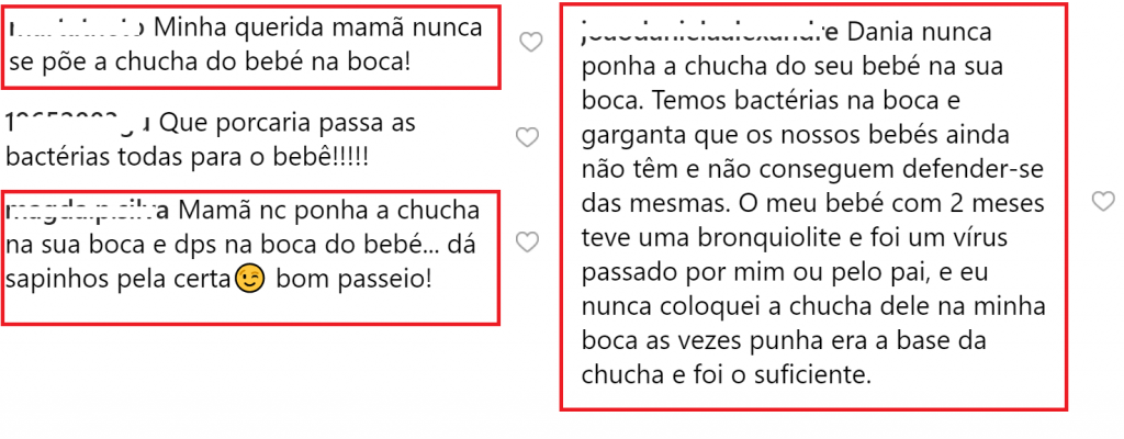 Dânia Neto criticada nas redes sociais: &#8220;Que porcaria, passa as bactérias todas para o bebé&#8221;