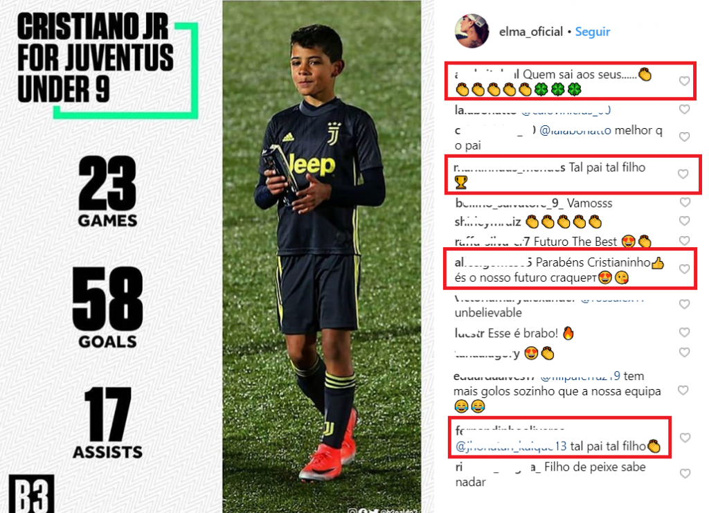 Elma Aveiro mostra os &#8220;resultados&#8221; de Cristianinho Júnior no futebol e deixa fãs impressionados