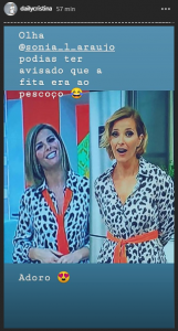 Sónia Araújo &#8216;reage&#8217; ao facto de ter usado o mesmo vestido que Cristina Ferreira
