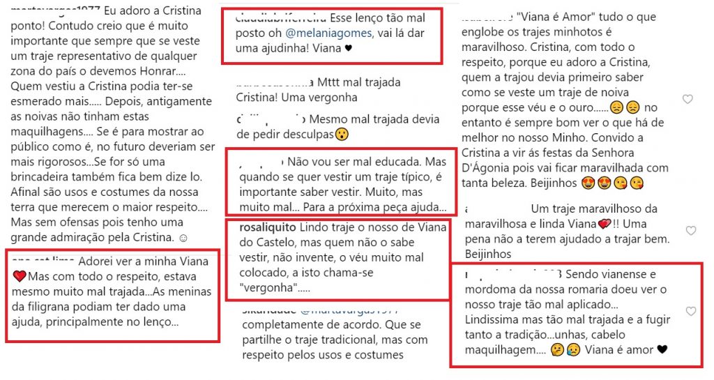 Cristina Ferreira vestiu-se de noiva de Viana e foi arrasada: &#8220;Sendo vianense doeu&#8221; &#8220;Quem não o sabe vestir, não invente&#8221;