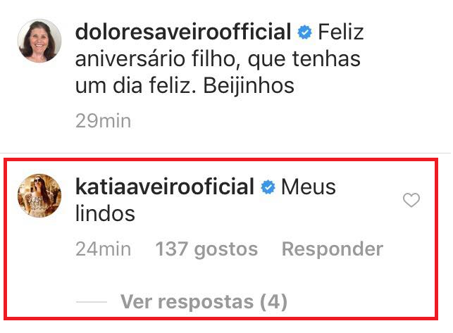 Dolores Aveiro deixa mensagem de parabéns a Ronaldo nas redes sociais