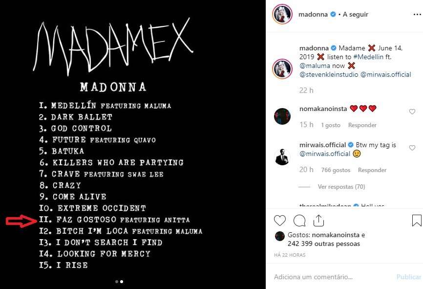 Madonna &#8220;Faz Gostoso&#8221; com Anitta no seu novo álbum