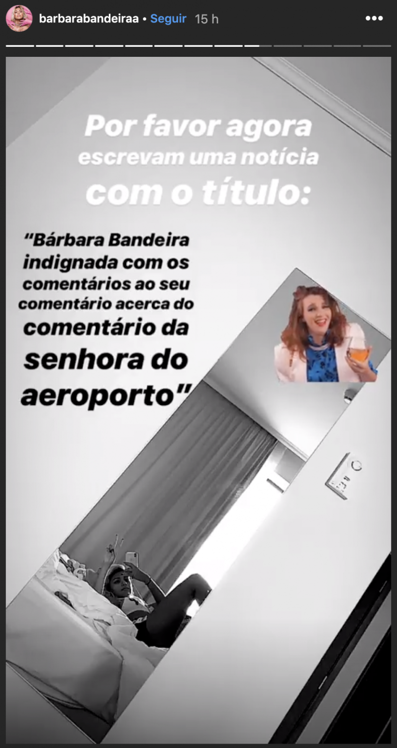 Bárbara Bandeira indignada com criticas dos portugueses feitas após episódio no aeroporto