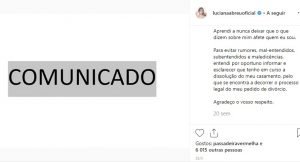 Luciana Abreu responde a fã: &#8220;Não caso nunca mais na minha vida&#8230;&#8221;