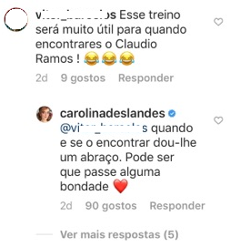 O que faria Carolina Deslandes se encontrasse Cláudio Ramos? A cantora responde