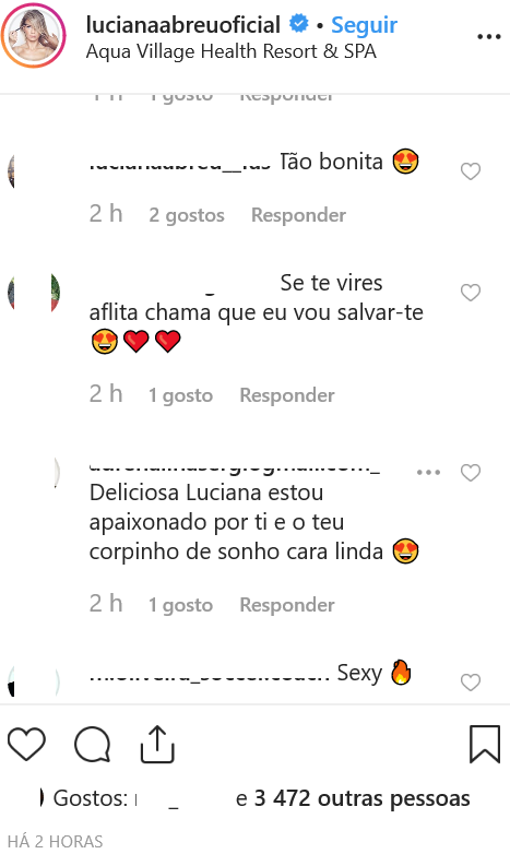 &#8220;Estou apaixonado por ti&#8230;&#8221;: Luciana Abreu é elogiada depois de partilhar foto em biquíni