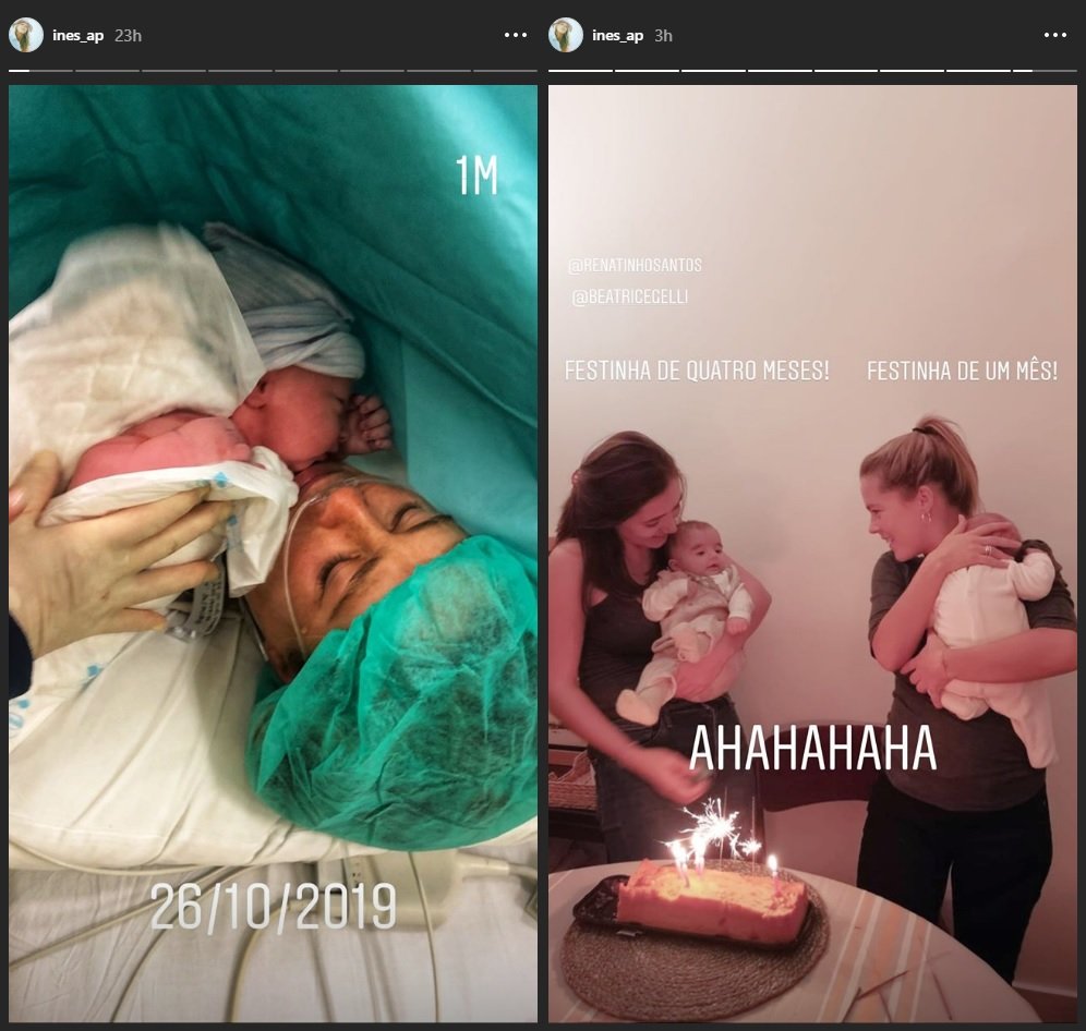 Inês Aires Pereira celebra primeiro mês de vida de Alice com foto inédita do parto