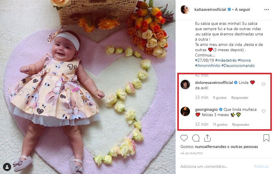 Katia Aveiro celebra 3 meses de Valentina, com foto que deixou Georgina Rodriguez encantada: &#8220;Que linda boneca&#8221;