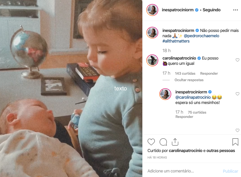 Video: Carolina Patrocínio encantada com sobrinho recém-nascido: &#8220;Quero um igual&#8230;&#8221;