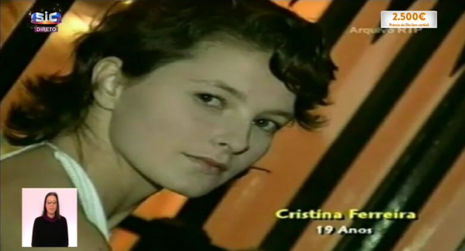 A primeira imagem de Cristina Ferreira na TV que não impressionou Cláudio Ramos: &#8220;O cabelo é que te desgraçava!&#8221;