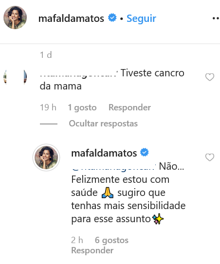 Ex-moranguita, Mafalda Matos, rapa o cabelo