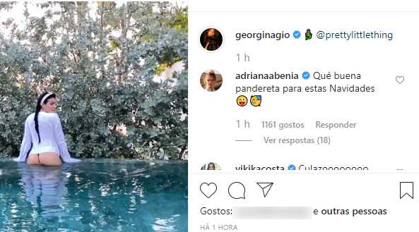 &#8220;Que bomba&#8230;&#8221;: As reacções ao video sensual de Georgina Rodriguez na piscina