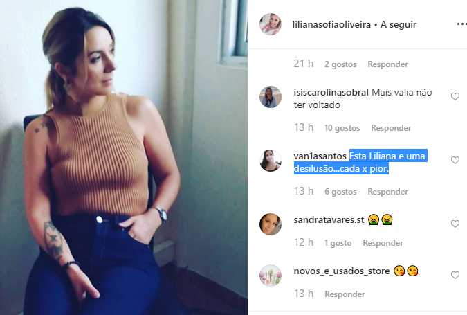 Após episódio emotivo, Liliana Oliveira criticada nas redes sociais: &#8220;Mais valia não ter voltado&#8230;&#8221;