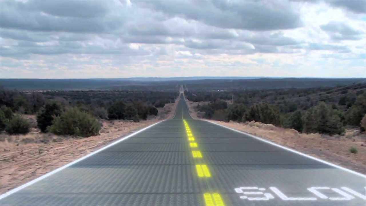 As estradas do futuro vão ser painéis solares. Genial.