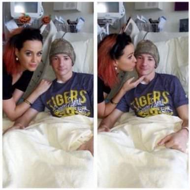 Katy Perry visita crianças com cancro (VÍDEO)