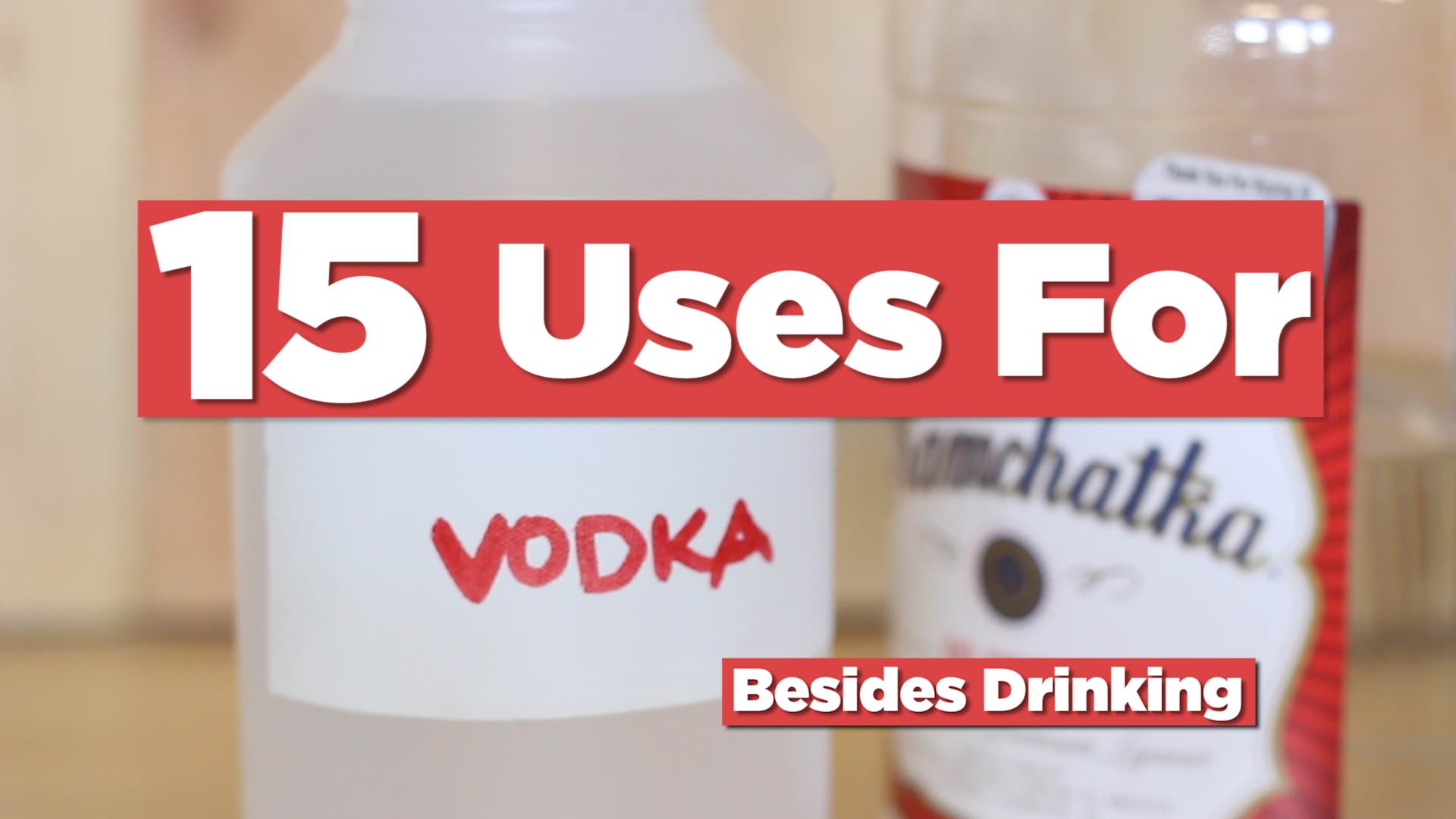 Vodka: 15 usos para além de beber.