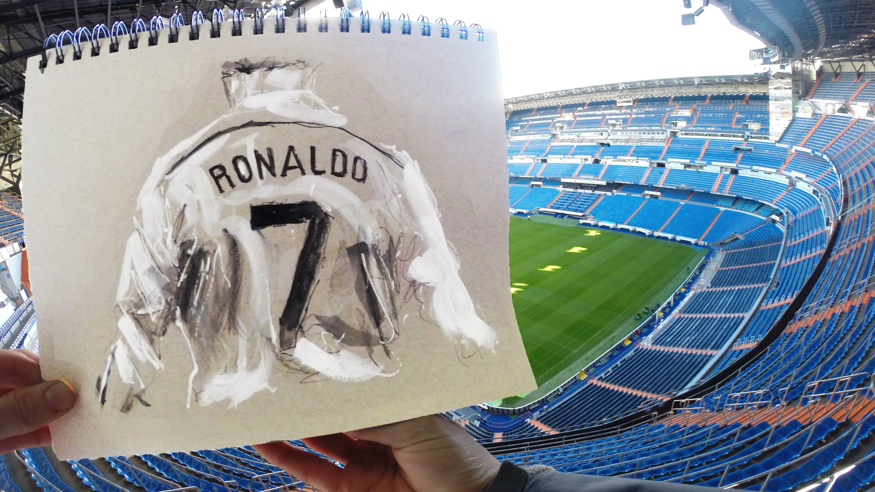 Espectacular Flipbook de Cristiano Ronaldo mostra a carreira de Manchester a Madrid.