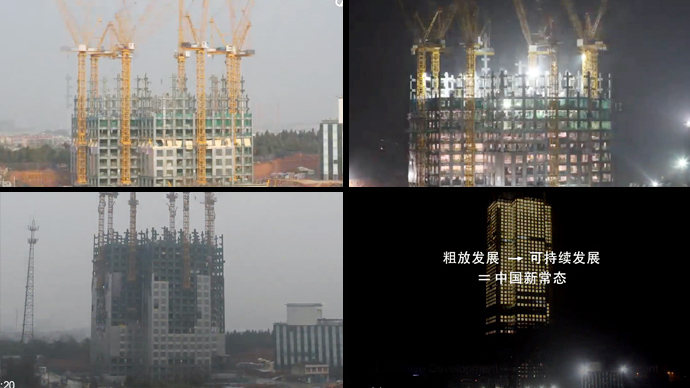 Chineses constroem prédio de 57 andares em 19 dias.