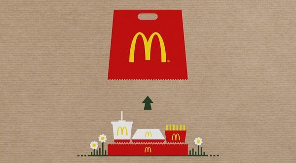 McDonald&#8217;s inventa saco de take-away que se transforma em tabuleiro