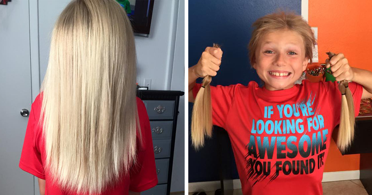 Gozado na escola por deixar crescer cabelo para ajudar crianças com cancro&#8230;