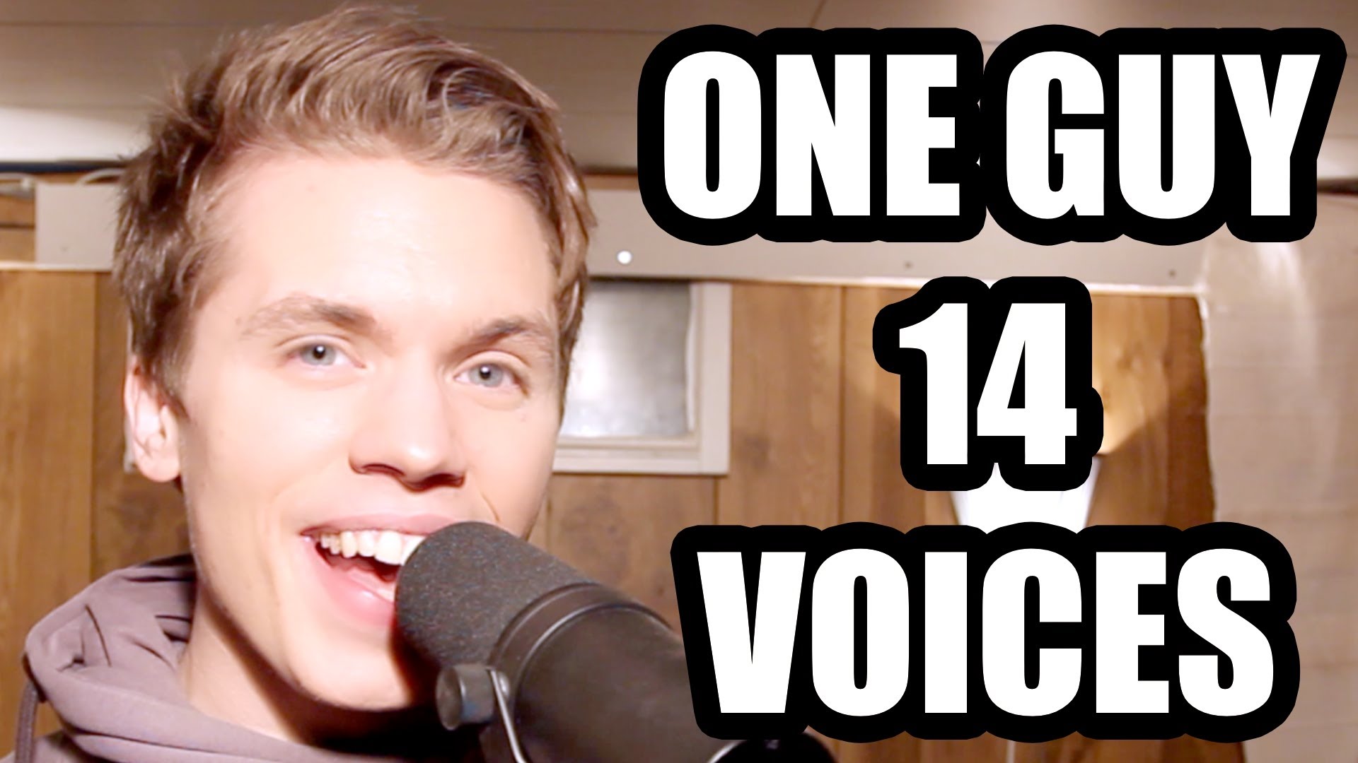 Uma pessoa canta com 14 vozes de músicos famosos&#8230;
