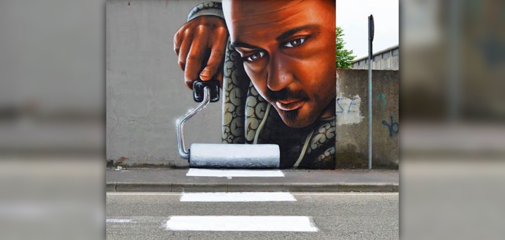 Artista italiano cria murais incríveis que interagem com a cidade