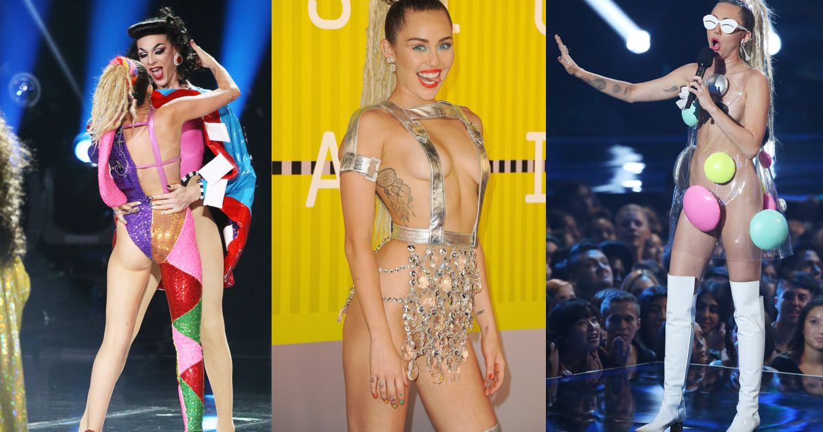 Miley Cyrus: os vestidos que usou nos MTV VMA&#8217;s 2015