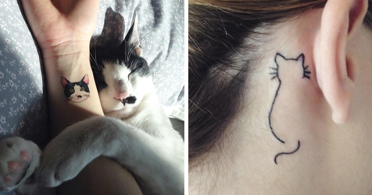 10 tatuagens minimalistas para quem ama gatos