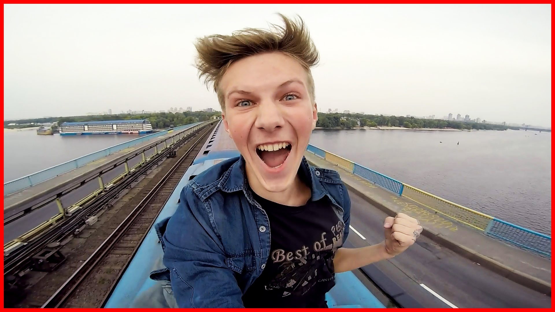 Vlogger ucraniano faz viagem arriscada em cima de comboio