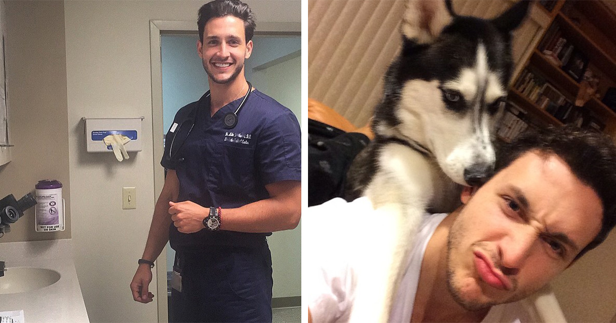 Médico e Husky fazem furor no Instagram