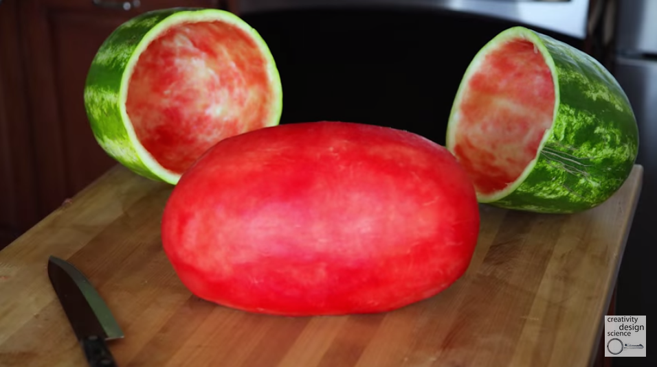 Como tirar a casca a uma melancia