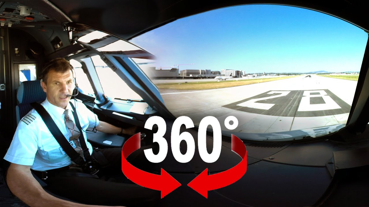Levanta voo no cockpit de um Airbus com este vídeo em 360º