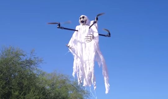O drone fantasma, perfeito para o Halloween